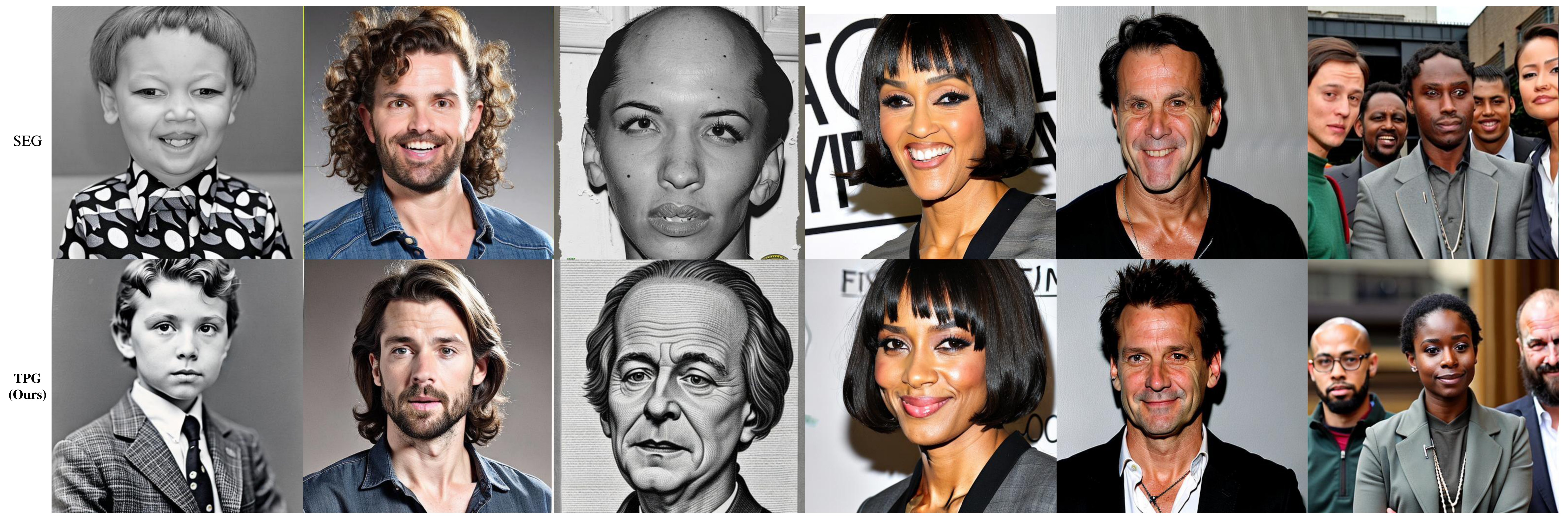 Face generation results on Stable Diffusion 2.1